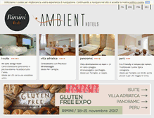 Tablet Screenshot of ambienthotels.it